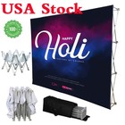 10ft Tension Fabric Pop Up Display Backdrop Stand Trade Show Exhibition Booth