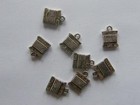 Bulk 50 Spool  Cotton Reel Thread Charms Antique Silver Tone P495