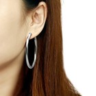 Women s Stainless Steel High Polished 8 50 g  Hoops   Huggies Earrings