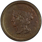 1850 Braided Hair 1 2 Cent Fresh Pcgs Xf Details Beautful Early Copper
