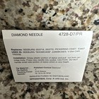 Brand New Jukebox Needle Pair Fits Seeburg Showcase-yellow Pair 