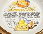 Vintage Ceramic Lemon Pie Keeper With Lemon Finial Lid   Recipe 10 5    Japan Euc