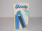 New Sealed Vintage Goody Folding Brush   Comb Nylon Bristles 9103 Blue Usa Made