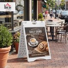 Vinsetto A Frame Sandwich Board Sign 22  X 28  White