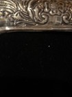 Vintage Ornate Heavy Embossed Sterling Silver Picture Frame With Floral Scroll
