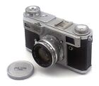 Soviet Copy Of Contax Iia Carl Zeiss Jena Chrome Camera With Sonnar 2 50mm Lens