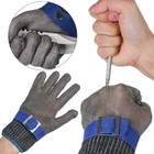 Cut Proof Stab Resistant Glove Stainless Steel Metal Mesh Butcher Safety Gloves