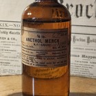 Antique Anethol Oil Of Anise Aroma Medicine Chemistry Bottle Merck  Co Original
