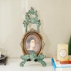 Vintage Cast Iron Cookbook Stand  Small Ornate Easel Fleur De Lis Stand  15 5   
