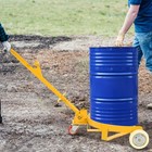 55 Gallon Drum Dolly  1200lbs Capacity  With 2 Fixed Pu Wheels And 1 Swivel Whee
