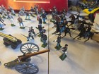 Vintage Lot Of Britains Ltd  Civil War Soldiers 40  Items  Cannons  Soldiers etc