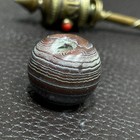 Tibetan Nepalese Himalayan Ancient Agate Old Dzi Talisman Eye Bead Amulet 2