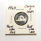 1964 Canada 5 Cents  beautiful Unc  Proof Like Coin   Elizabeth Ii 1st Portrait
