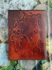 Vintage Handmade Brown Map Leather Journal Diary Notebook Writing Sketchbook
