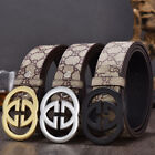 Fashionable Men s Business Versatile Letter Smooth Buckle Versatile Belt