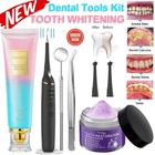 Tooth Cleaner Kit Teeth Whitening Powder   Toothpaste   Machine Dental Tools Set