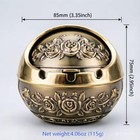 Vintage Rose Metal Decorative Box  Windproof Ashtray With Lid  Gift