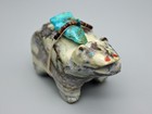 Leonard Halate  d  Serpentine Zuni Bear Or Critter Fetish