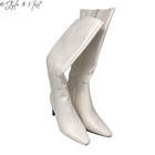 Women Fashion Festival Rave Gogo Boots Knee High Chunky Block Heel Y2k Size 7