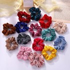 Women Girl Hair Scrunchies Velvet Elastic Hair Bands Scrunchy Rope Ties Lot