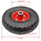 4 Pack 10 Inch Tubless Solid   Pneumatic Rubber Foam Tire Wheels For Dolly Wagon