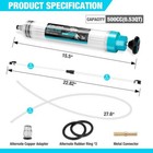 Duratech 500cc Fluid Extractor Oil Extractor Long Hose Brake Fluid Extractor New