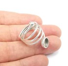 Wrap Ring Setting Blank Cabochon Mounting Adjustable Resin Ring Base Bezel