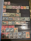 Stamp Album Pages  British Colonies Guiana  Ceylon Fiji  Etc 