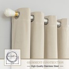 Velvet Curtains  2 Panels  Heavy Blackout Window Drapes With Grommet  Thermal   