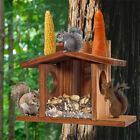 Outdoor Hanging Squirrel Feeder Squirrel Feeding Box Wooden House For Yard Tree
