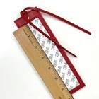 Needlepoint X Stitch Embroidery Tilli Thomas Red Self Finishing Leather Bookmark