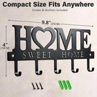 Key Holder For Wall With 5 Hooks  Wall Mounted Metal Key Rack Organizer  Home   