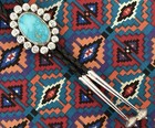 Sterling Silver Kingman Turquoise Bolo Tie -  Kenny Ray Mcneilley