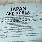 Japan And Korea 1960 National Geographic Vintage Map K