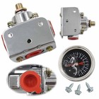 12-804 1-4 Psi Adjustable Low Fuel Pressure Regulator W gauge Carburetor Carb