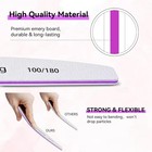 24 Pack Nail File 100 180 Grit Double Sided Emery Board For Manicure Pedicure