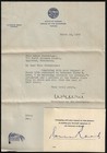 Us 1927 Clyde M Reed Governor Of Kansas Autograph Letterhead   Seal Of The 