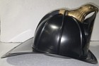 Texaco Reproduction Traditional  american Firefighter  Helmet - Black