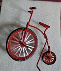 Vintage  Concord  dollhouse  Miniature  Red  Metal Bicycle  Lot Of 2       