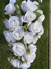 14  White Gold Pearls Bridal Bouquet -  Wedding   Anniversary Flowers