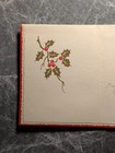 Christmas Card Vintage Greetings  Yuletide Mid Century Fireplace Bell Holiday
