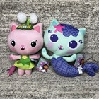 Gabby s Dollhouse Plush Lot Of 2 Kitty Fairy   Mercat Stuffed Netflix Figures