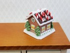 Dollhouse Gingerbread Christmas House With Santa 1 12 Scale Miniature Food