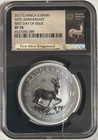 2017 S africa Krugerrand 50th Anniv  First Day Of Issue S1kr Ngc Sp70