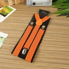 Pu Leather Braces Suspenders Color Party Men Women Y Back Trousers Heavy Duty