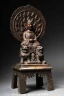 11  Collect Old Dynasty Pure Bronze Gilt Buddhism Northern Wei Buddha Statue