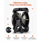 Uimoso Air-driven Double Diaphragm Pump For Waste Oil  35 Gpm  114 Psi