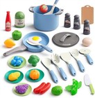 35pcs Kids Kitchen Toy Accessories  Toddler Pretend Cooking Playset With Play   