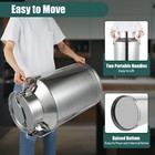 60l Stainless Steel Milk Can Wine Pail Bucket Oil Milk Tote Jug With Seal Lid Us