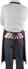 12pc Commercial Restaurant Kitchen Bib Apron  3-pocket  Sz 33x28 1 2  Burgundy